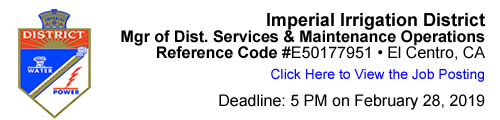 20190207 IIID_Mgr Dist Serv and Maint Ops Job Posting_1 20190207 IIID_Mgr Dist Serv and Maint Ops Job Posting_1