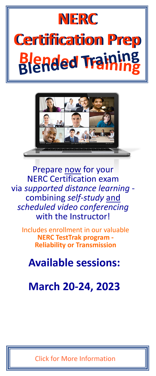 NERC Certification Blended Prep Course -- be prepared for success! NERC Certification Blended Prep Course -- be prepared for success!