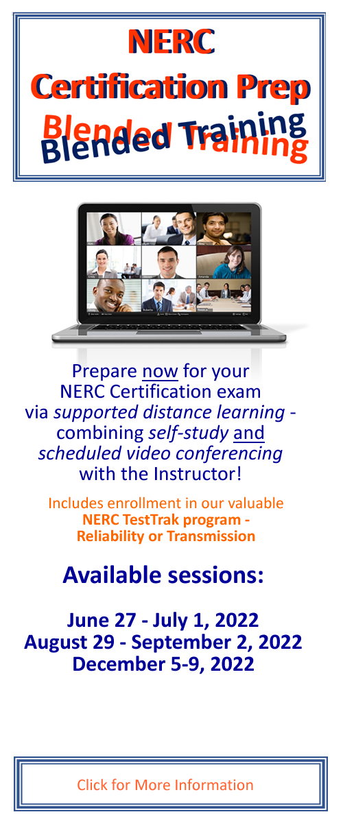 NERC Certification Blended Prep Course -- be prepared for success! NERC Certification Blended Prep Course -- be prepared for success!
